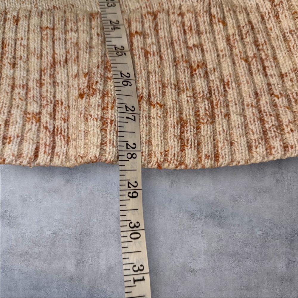 J.Jill Chunky Knit Sweater XL Cream Flecked Cotton‎ Blend Cozy Pullover Neutral - Picture 8 of 9